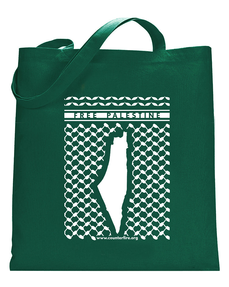 Free Palestine Tote Bag (Green)
