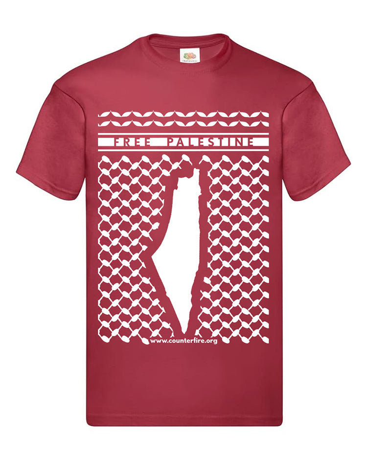 Free Palestine T-Shirt (Brick Red)