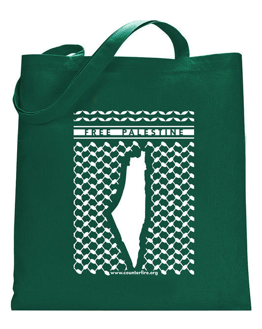 Free Palestine Tote Bag (Green)