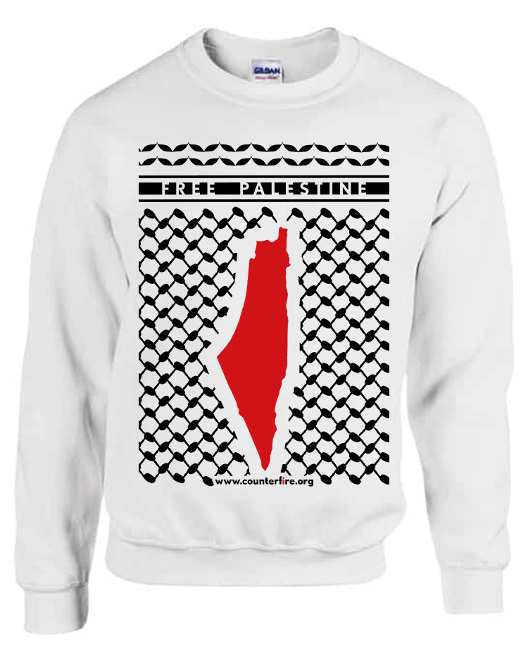 Free Palestine Sweatshirt (White)