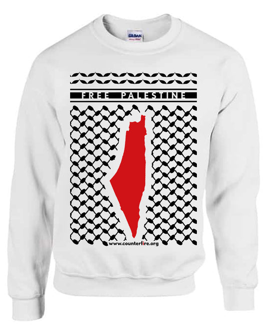 Free Palestine Sweatshirt (White)