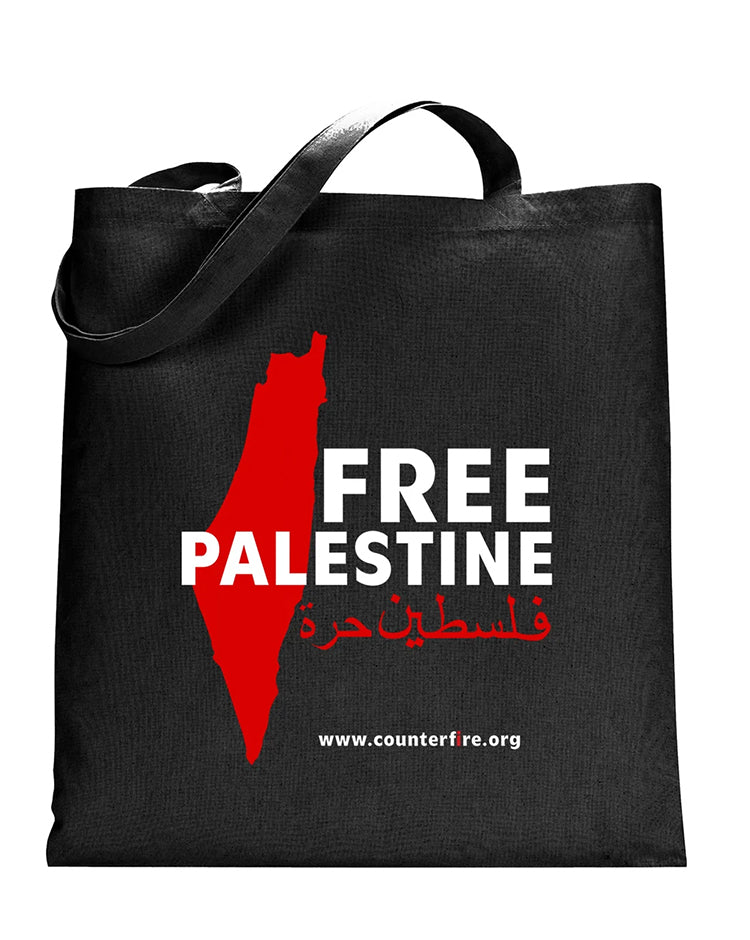 Free Palestine Tote Bag (Black)