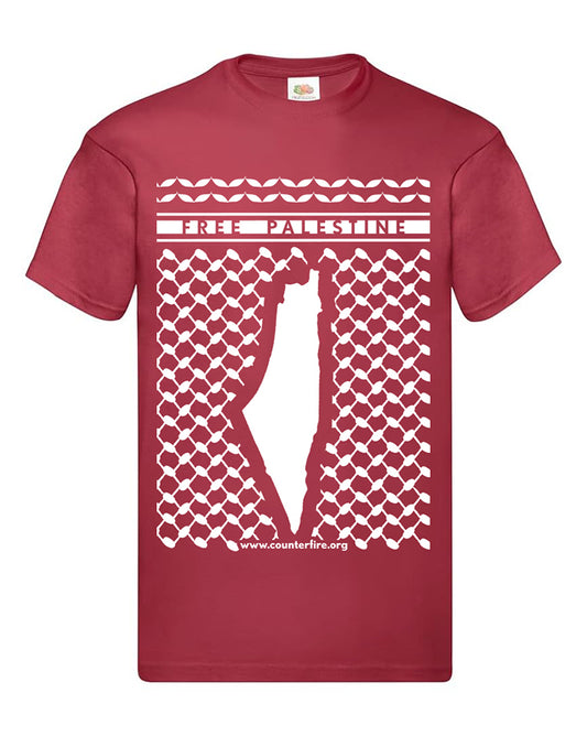 Free Palestine T-Shirt (Brick Red)